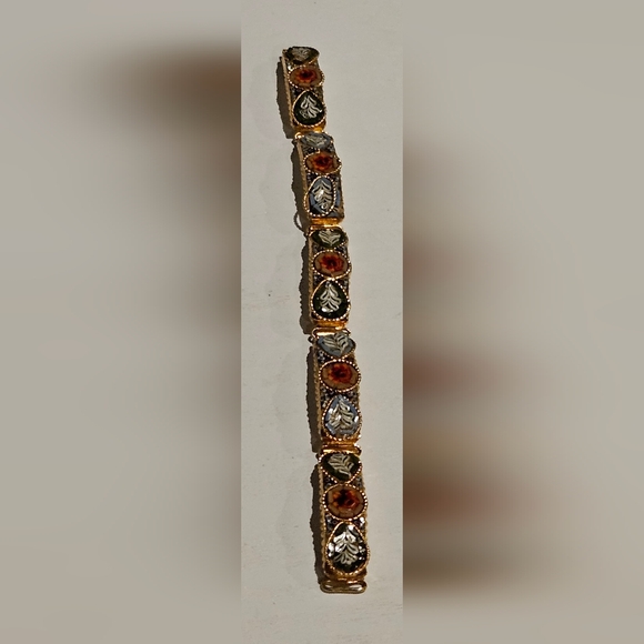 Vintage Italian Micro Mosaic Panel bracelet - Picture 5 of 9
